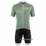 2020 Maillot Cyclisme De Marchi Lumiere Vert Manches Courtes et Cuissard