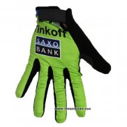 2020 Tinkoff Saxo Bank Gants Doigts Longs Vert Noir