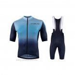 2021 Maillot Cyclisme Nalini Bleu Manches Courtes et Cuissard