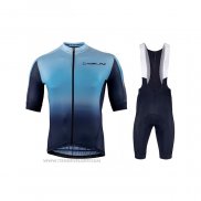 2021 Maillot Cyclisme Nalini Bleu Manches Courtes et Cuissard