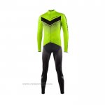 2021 Maillot Cyclisme Nalini Vert Manches Longues et Cuissard