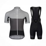 2021 Maillot Cyclisme POC Gris Manches Courtes et Cuissard