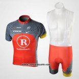 2010 Maillot Ciclismo Radioshack Orange et Gris Manches Courtes et Cuissard