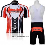 2011 Maillot Ciclismo Merida Noir et Rouge Manches Courtes et Cuissard