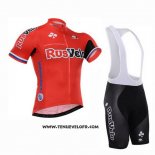 2015 Maillot Ciclismo Rusvelo Rouge Manches Courtes et Cuissard