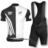 2016 Maillot Ciclismo Assos Blanc et Noir Manches Courtes et Cuissard