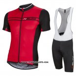 2016 Maillot Ciclismo Nalini Fonce Rouge Manches Courtes et Cuissard