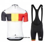 2017 Maillot Ciclismo Assos Champion Belgique Manches Courtes et Cuissard