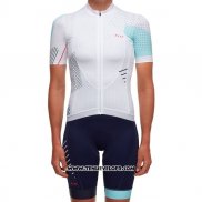 2017 Maillot Ciclismo Femme MAAP Blanc Manches Courtes et Cuissard