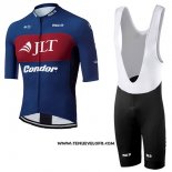 2017 Maillot Ciclismo JLT Condor Race Bleu Manches Courtes et Cuissard