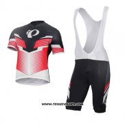 2017 Maillot Ciclismo Pearl Izumi Blanc et Rouge Manches Courtes et Cuissard