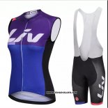 2018 Gilet Coupe-vent Liv Violet et Bleu