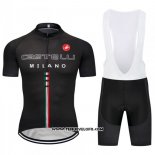 2018 Maillot Ciclismo Castelli Noir Manches Courtes et Cuissard