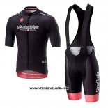 2018 Maillot Ciclismo Giro D'italie Noir Manches Courtes et Cuissard