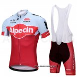 2018 Maillot Ciclismo Katusha Alpecin Rouge Manches Courtes et Cuissard