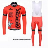 2019 Maillot Ciclismo Rock Racing SIDI Orange Manches Longues et Cuissard