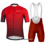 2020 Maillot Ciclismo NDLSS Rouge Manches Courtes et Cuissard