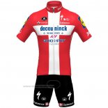 2021 Maillot Cyclisme Deceuninck Quick Step Champion Danemark Manches Courtes et Cuissard