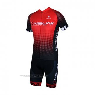 2021 Maillot Cyclisme Nalini Rouge Manches Courtes et Cuissard