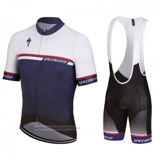 2021 Maillot Cyclisme Specialized Bleu Manches Courtes et Cuissard