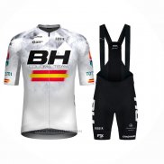 2024 Maillot Cyclisme BH Coloma Blanc Manches Courtes et Cuissard