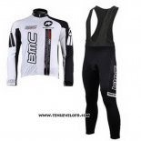 2010 Maillot Ciclismo BMC Blanc Manches Longues et Cuissard