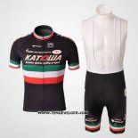 2010 Maillot Ciclismo Katusha Noir Manches Courtes et Cuissard