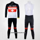 2011 Maillot Ciclismo Radioshack Champion Suisse Manches Longues et Cuissard