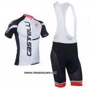 2013 Maillot Ciclismo Castelli Noir et Blanc Manches Courtes et Cuissard