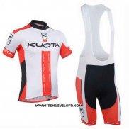 2013 Maillot Ciclismo Kuota Rouge et Blanc Manches Courtes et Cuissard