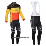 2013 Maillot Ciclismo Omega Pharma Quick Step Champion Belgique Manches Longues et Cuissard