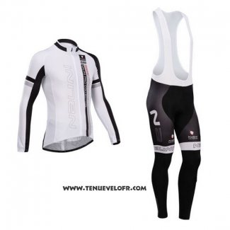 2014 Maillot Ciclismo Nalini Noir et Rouge Manches Longues et Cuissard