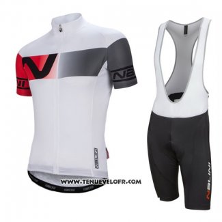 2016 Maillot Ciclismo Nalini Blanc et Rouge Manches Courtes et Cuissard