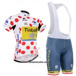 2016 Maillot Ciclismo Tinkoff Rouge et Lider Blanc Manches Courtes et Cuissard