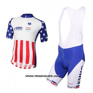 2016 Maillot Ciclismo United Healthcare Rouge et Blanc Manches Courtes et Cuissard