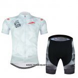 2017 Maillot Ciclismo Abu Dhabi Tour Blanc et Red Manches Courtes et Cuissard