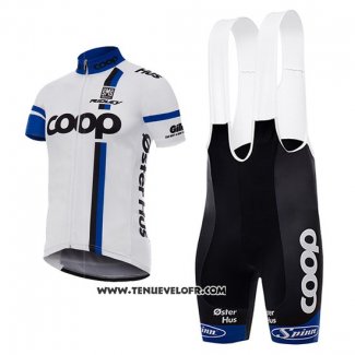 2017 Maillot Ciclismo Coop Blanc Manches Courtes et Cuissard