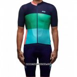 2017 Maillot Ciclismo MAAP Sector Pro Vert et Bleu Manches Courtes et Cuissard