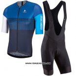 2017 Maillot Ciclismo Nalini Velodromo Bleu Manches Courtes et Cuissard