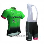 2018 Maillot Ciclismo Astana Vert Manches Courtes et Cuissard