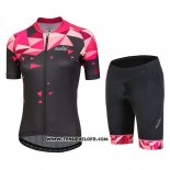 2018 Maillot Ciclismo Femme Nalini Chic Rouge Manches Courtes et Cuissard