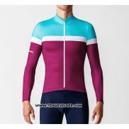 2019 Maillot Ciclismo La Passione Bleu Blanc Rouge Manches Longues et Cuissard