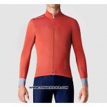 2019 Maillot Ciclismo La Passione Orange Gris Manches Longues et Cuissard