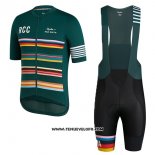 2019 Maillot Ciclismo Paul Smith Rapha Vert Manches Courtes et Cuissard