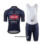 2020 Maillot Ciclismo Alpecin Fenix Bleu Rouge Manches Courtes et Cuissard