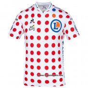 2020 Maillot Ciclismo Tour DE France Blanc Rouge Manches Courtes et Cuissard(2)