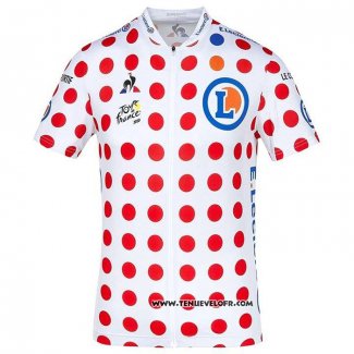 2020 Maillot Ciclismo Tour DE France Blanc Rouge Manches Courtes et Cuissard(2)