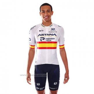 2021 Maillot Cyclisme Astana Champion Espagne Manches Courtes et Cuissard