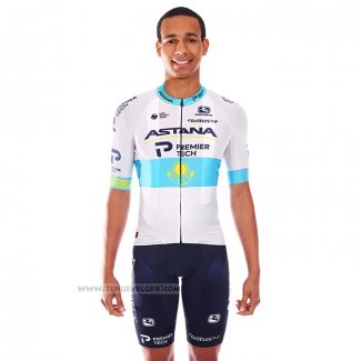 2021 Maillot Cyclisme Astana Champion Kazakh Manches Courtes et Cuissard