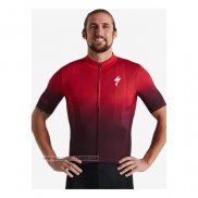 2021 Maillot Cyclisme Specialized Profond Rouge Manches Courtes et Cuissard